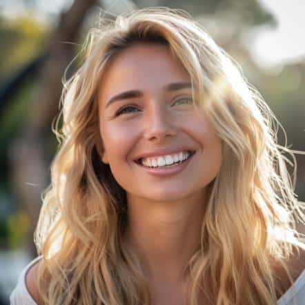 Blonde haired woman